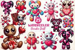 Valentines Day Voodoo Doll Clipart Bundle - CraftNest - Digital Crafting and Art
