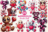 Valentines Day Voodoo Doll Clipart Bundle