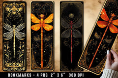 Dragonfly Bookmark Magic Dragonflies 3 - CraftNest - Digital Crafting and Art