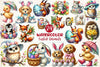 Easter Animals Clipart Bundle