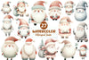 Christmas Whimsical Santa Clipart Bundle