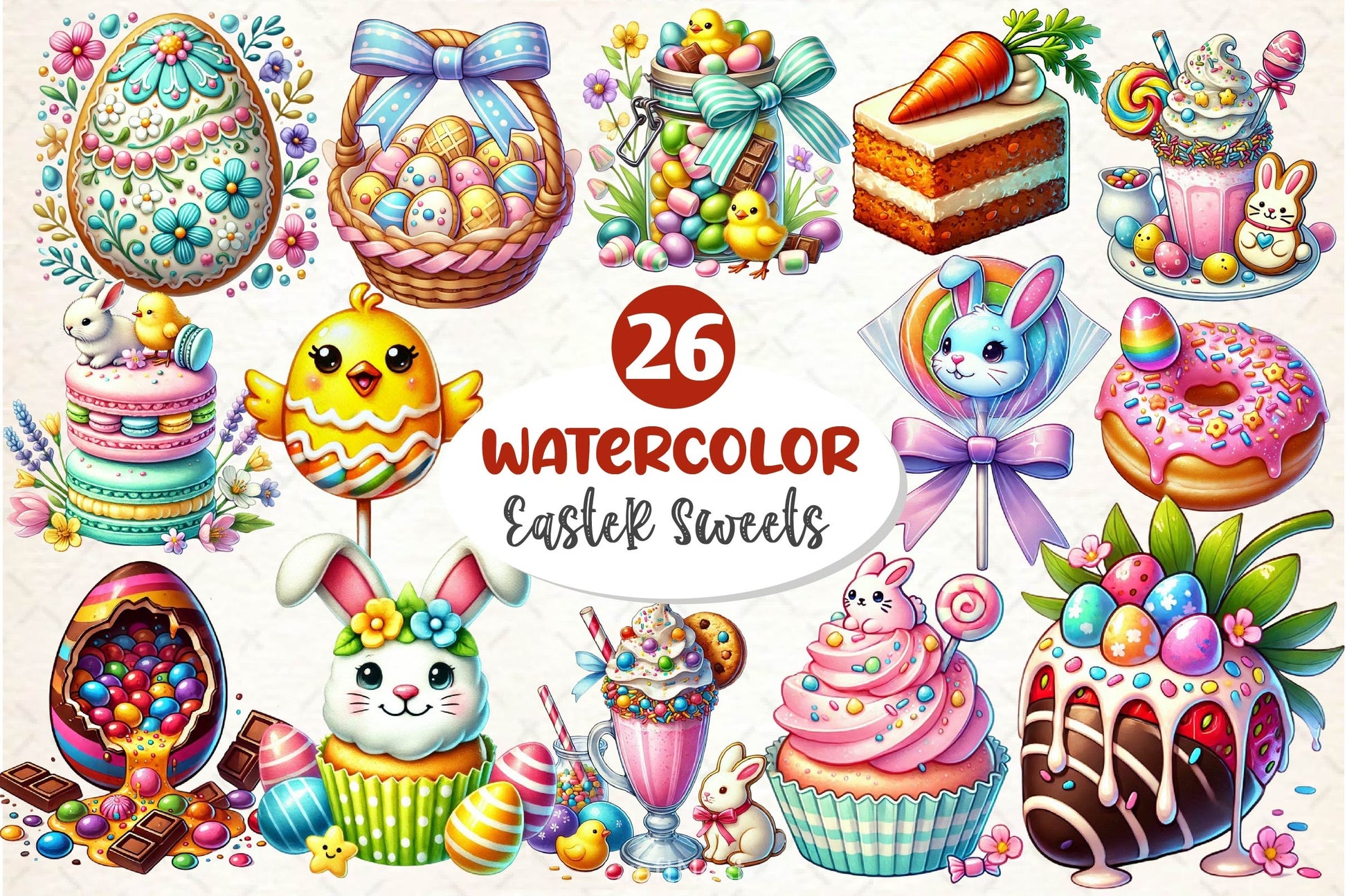 Easter Sweets Clipart Bundle - CraftNest - Digital Crafting and Art