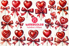 Valentine's Lollipop Clipart Bundle - CraftNest - Digital Crafting and Art