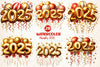 New Year Number 2025 Balloon Clipart Bundle