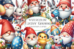 Easter Gnome Clipart Bundle 3 - CraftNest - Digital Crafting and Art