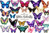 Glitter Butterfly Clipart Bundle