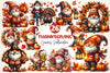 Thanksgiving Gnomes Clipart Bundle