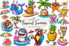 Tropical Summer Clipart Bundle