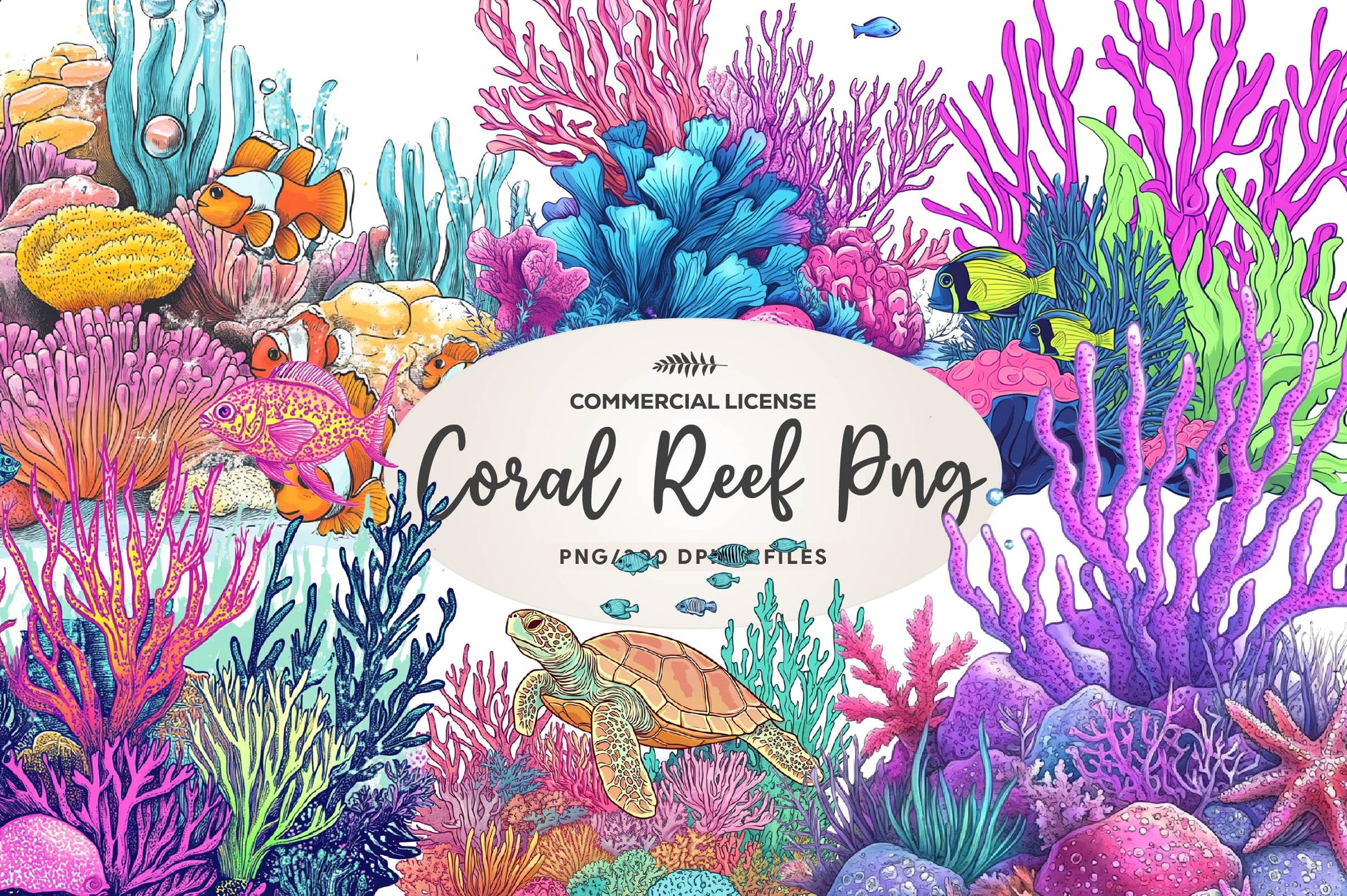 Coral Reef Clipart Bundle - CraftNest - Digital Crafting and Art