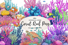 Coral Reef Clipart Bundle - CraftNest - Digital Crafting and Art