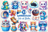 Cute Cat Clipart Bundle 2