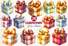 Christmas Gift Box Present Gift Clipart Bundle
