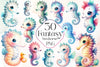 Fantasy Seahorse Clipart Bundle