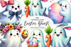 Cute Easter Ghost Clipart Bundle