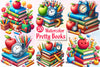 Pretty Books Clipart Bundle