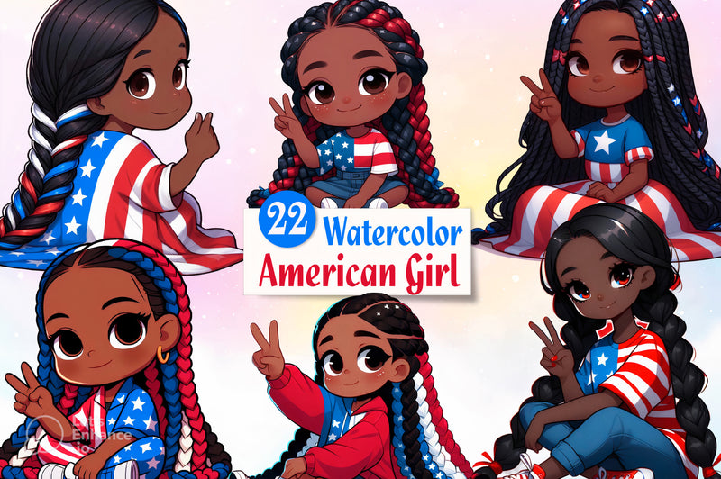 American Girl Graphics Clipart Bundle - CraftNest - Digital Crafting and Art