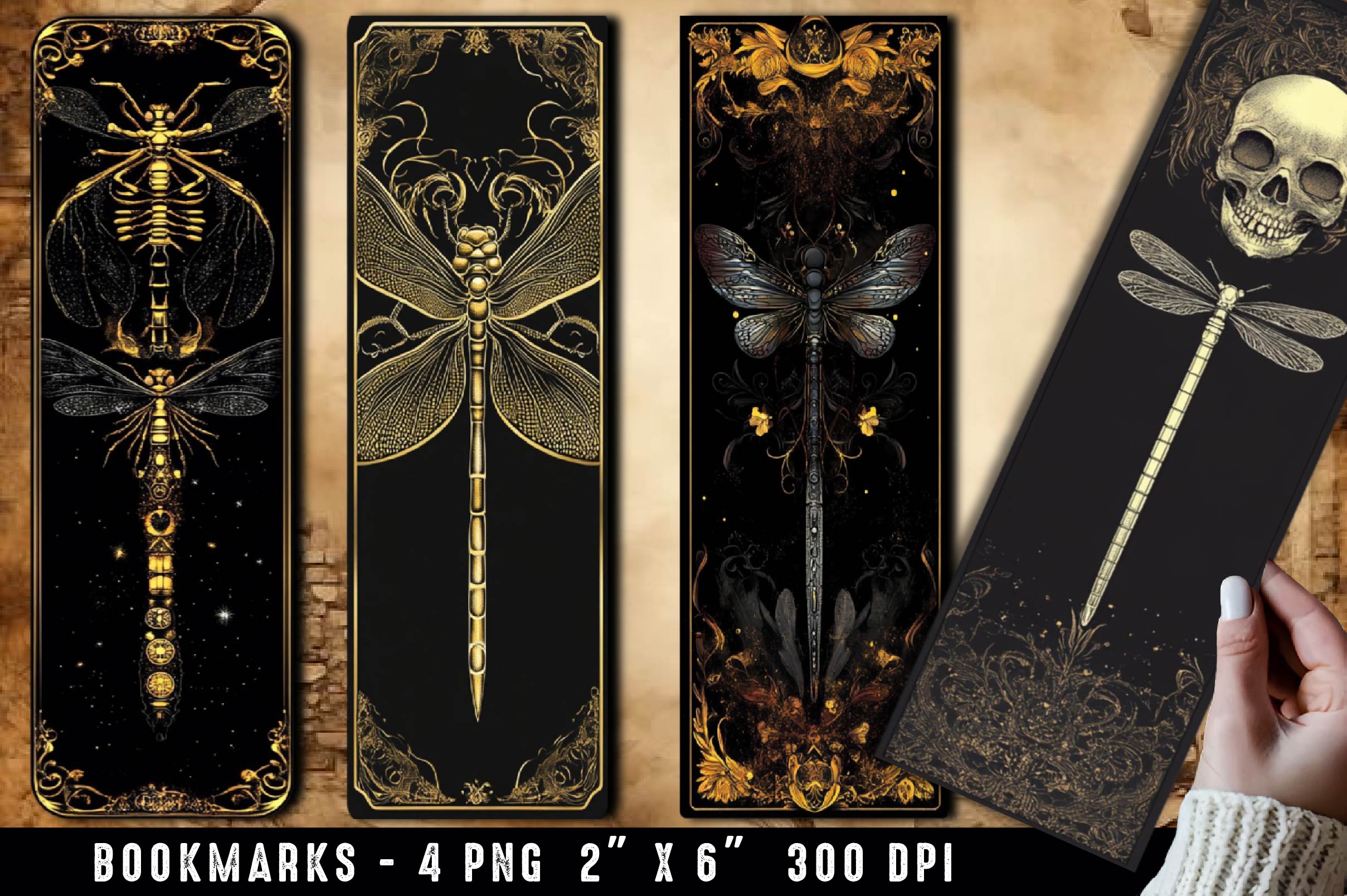 Dragonfly Bookmark Magic Dragonflies - CraftNest - Digital Crafting and Art