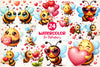 Bee Valentine's Day Clipart Bundle