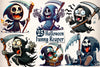 Halloween Funny Reaper Clipart Bundle