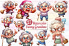 Funny Grandma Clipart Bundle