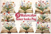 Flower Books Clipart Bundle
