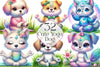 Cute Yoga Dog Clipart Bundle