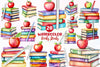Books Stacks Clipart Bundle