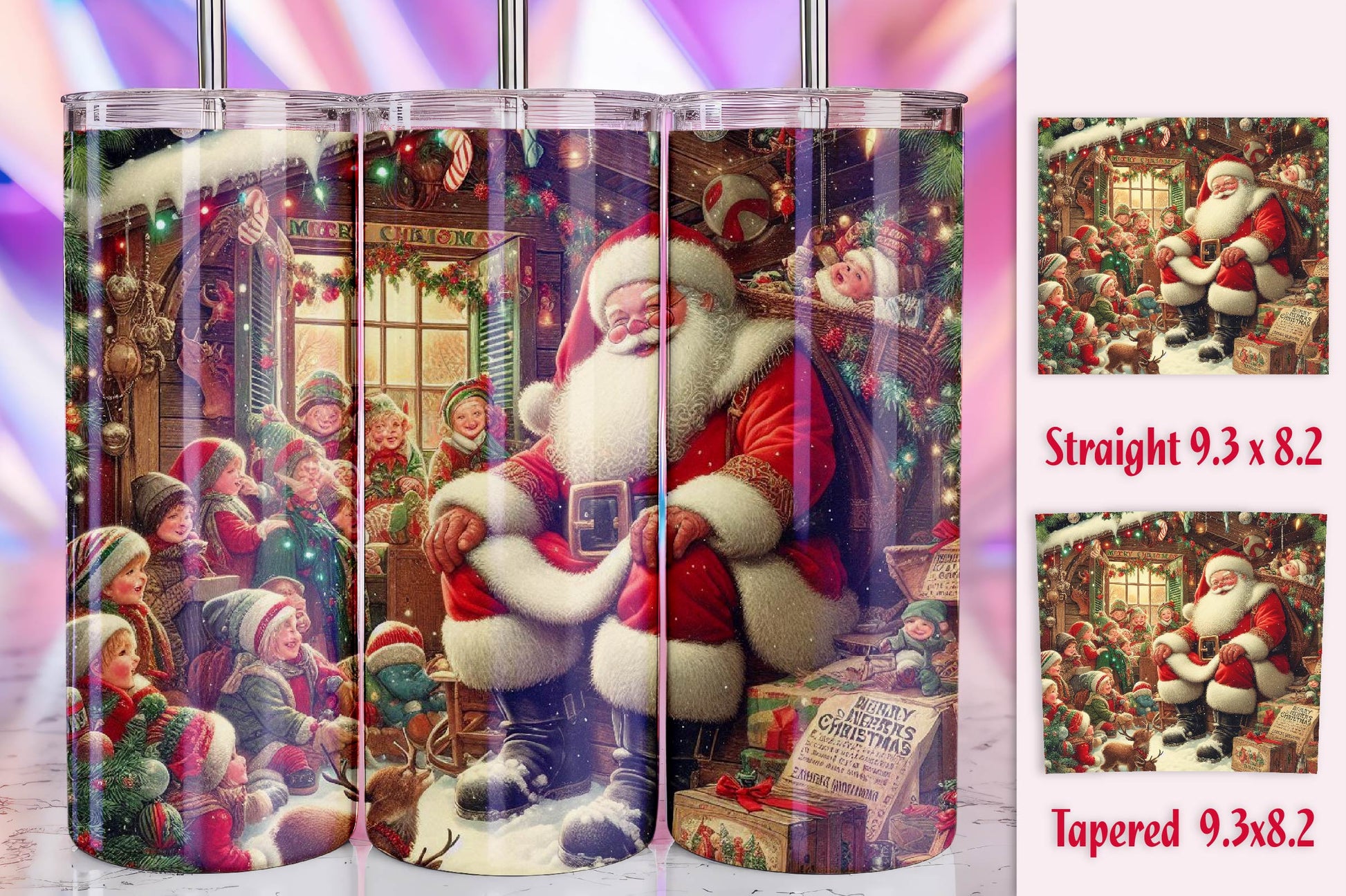 Christmas Santa Tumbler Bundle 3 - CraftNest - Digital Crafting and Art