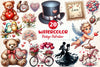 Vintage Valentine Clipart Bundle