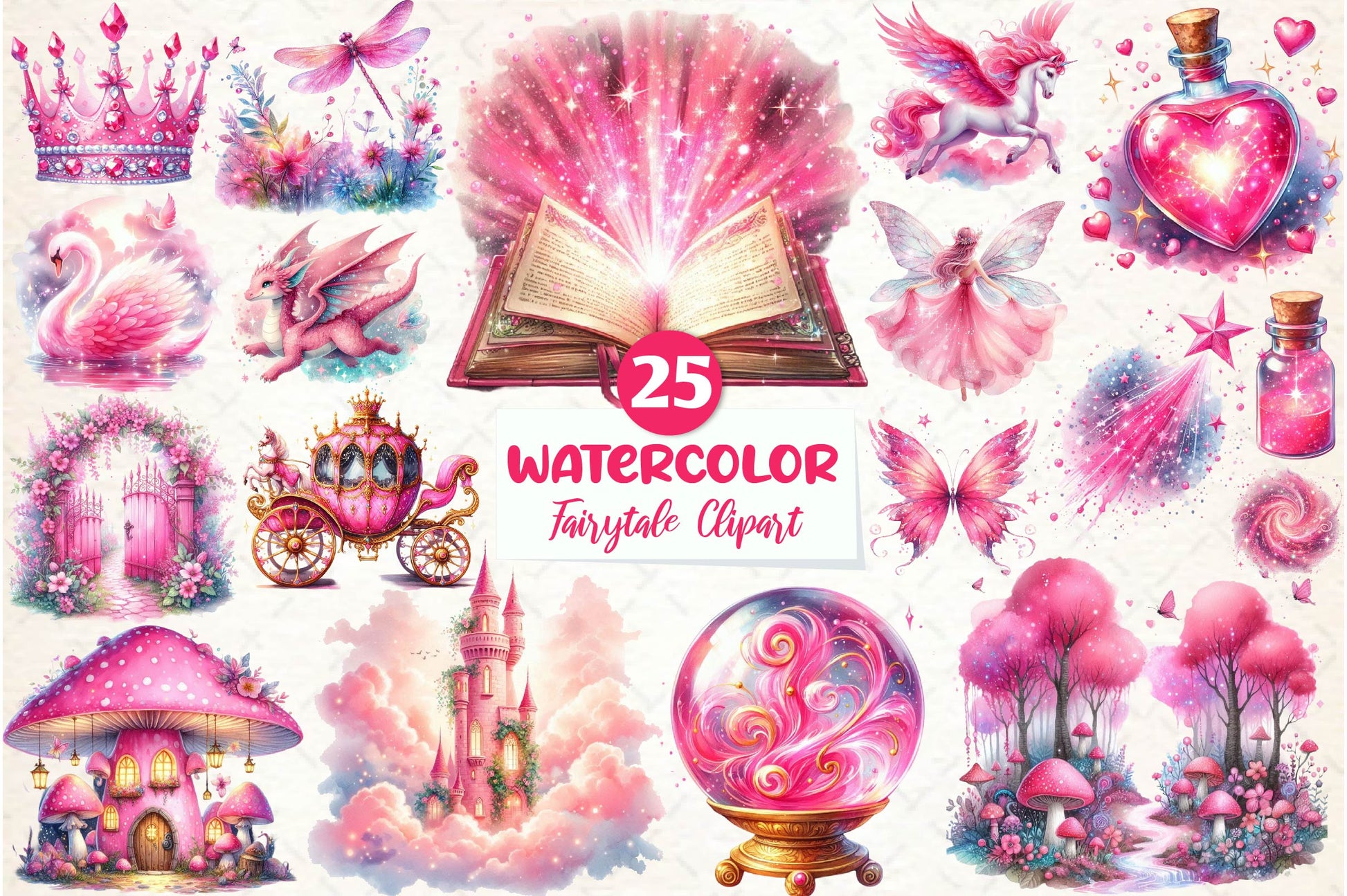 Fairytale Clipart Bundle - CraftNest - Digital Crafting and Art