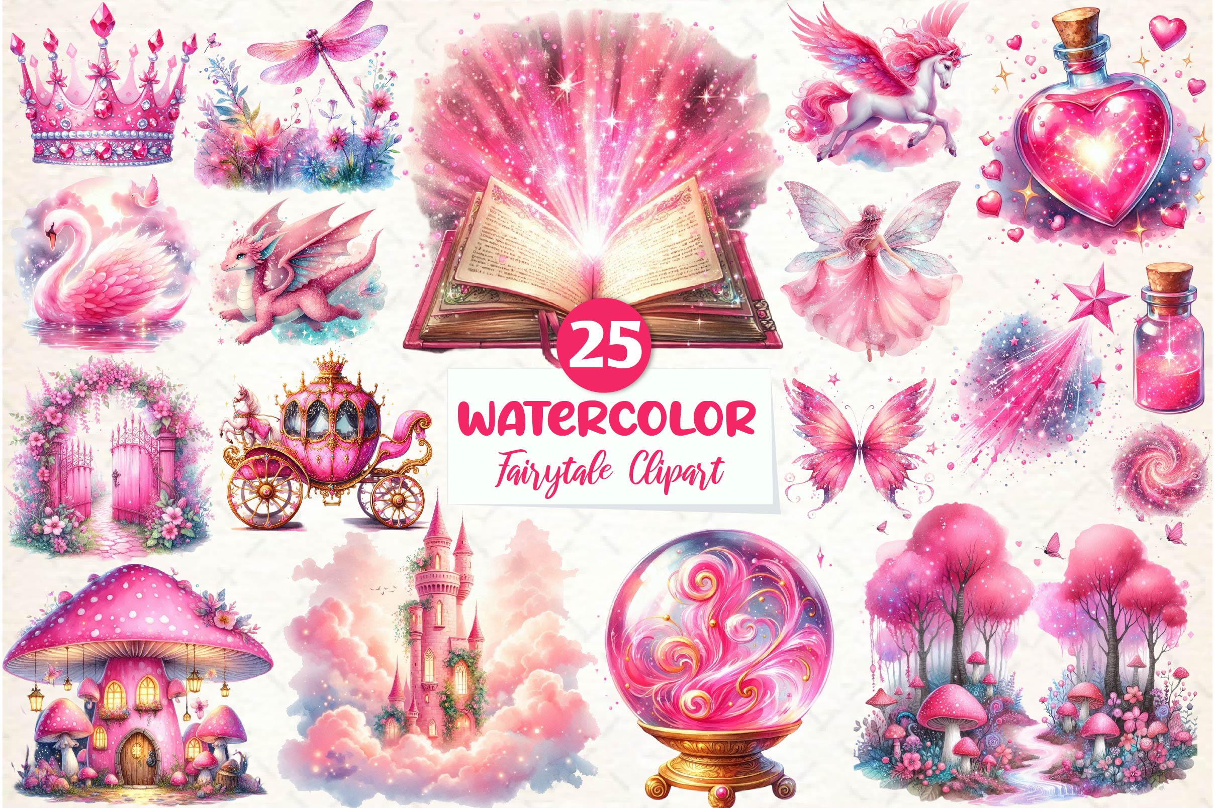 Fairytale Clipart Bundle - CraftNest - Digital Crafting and Art