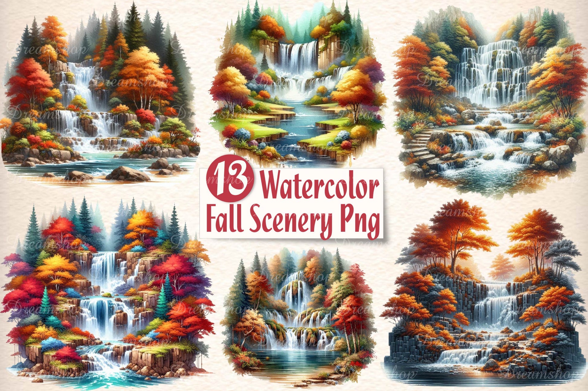 Fall Scenery Clipart Bundle - CraftNest - Digital Crafting and Art