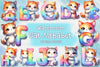 Cat Alphabet Clipart Bundle