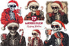 Christmas Skeleton Clipart Bundle