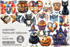 Patchwork Style Halloween Clipart Bundle