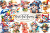 Beach Girl Gnomes Clipart Bundle 2