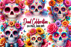 Day Of The Dead Celebration Clipart Bundle - CraftNest - Digital Crafting and Art