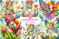 Fairy Easter Clipart Bundle - CraftNest - Digital Crafting and Art