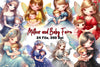 Mother And Baby Fairy Clipart Bundle