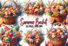 Summer Basket Clipart Bundle