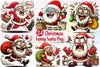Funny Christmas Santa Clipart Bundle