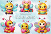 Cute Bees Clipart Bundle