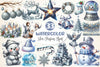 Silver Christmas Clipart Bundle 2