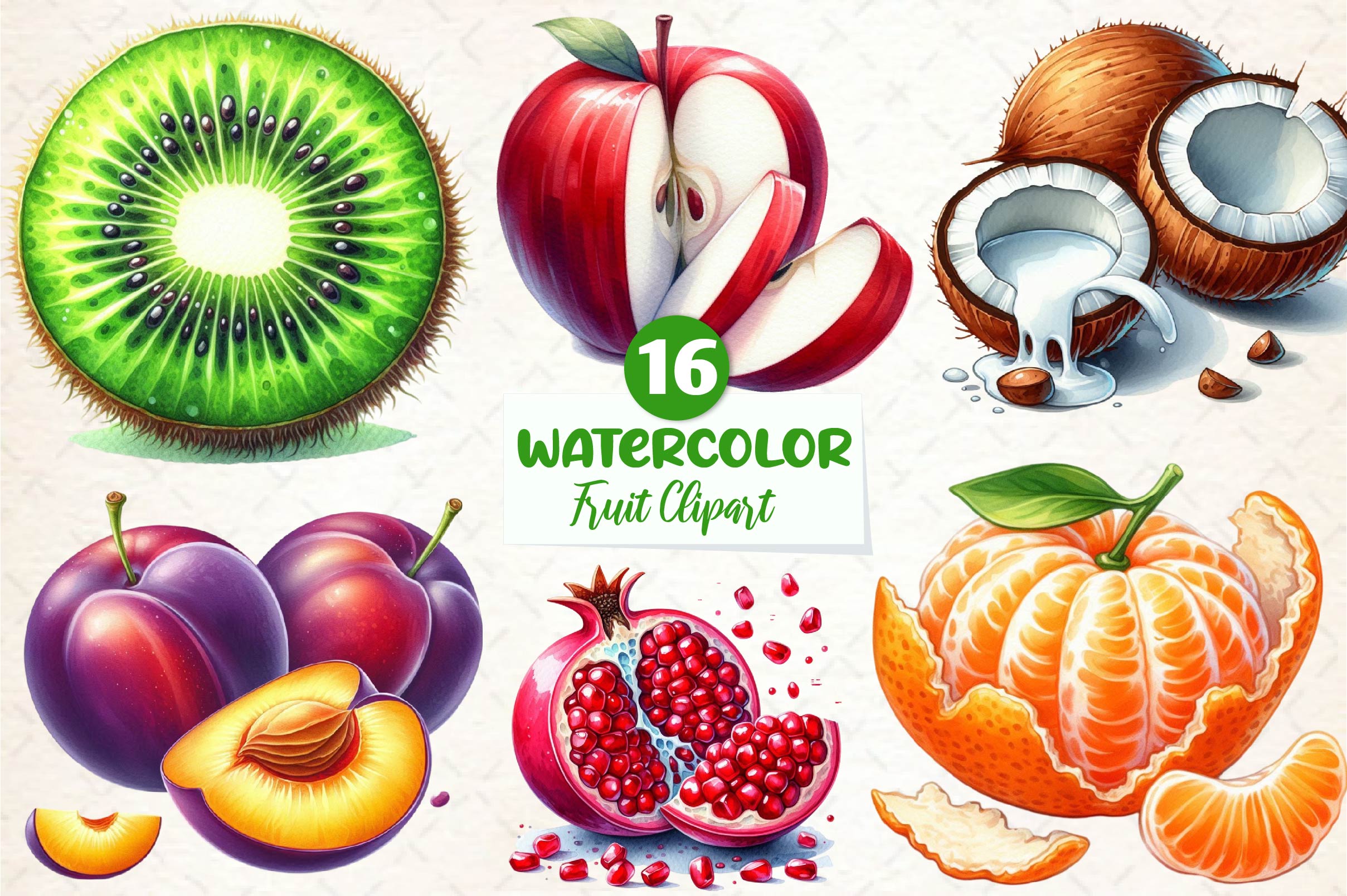 Fruit Clipart Bundle - CraftNest - Digital Crafting and Art