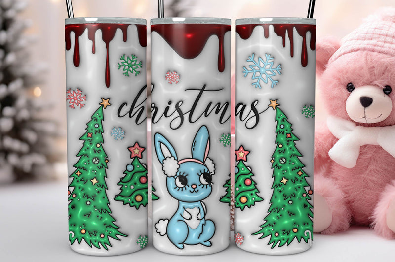 3D Christmas Inflated Tumbler Bundle 7 - CraftNest - Digital Crafting and Art