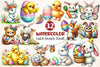 Easter Animals Clipart Bundle