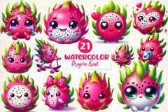 Dragon Fruit Clipart Bundle - CraftNest - Digital Crafting and Art
