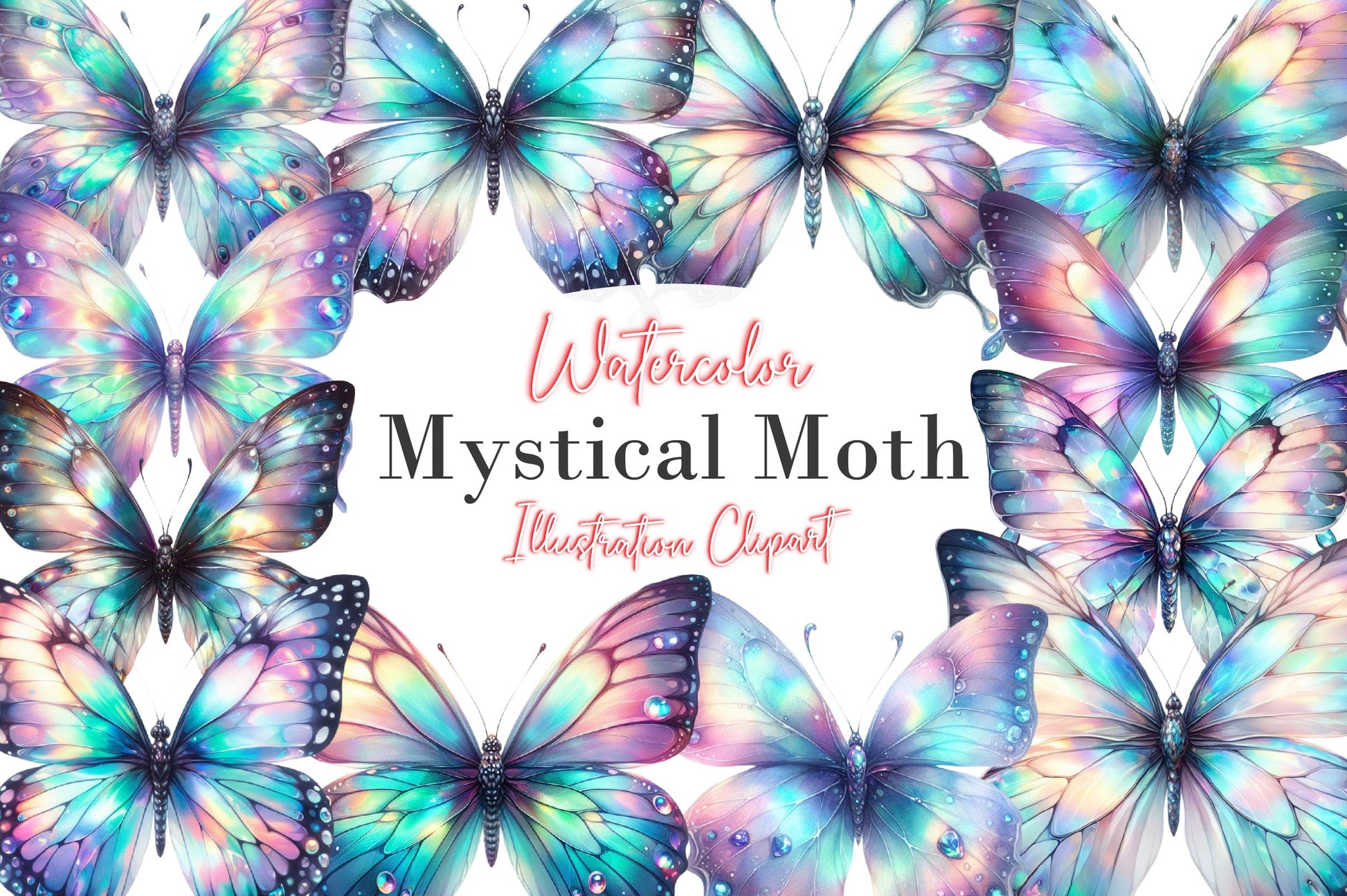 Mystical Moth Clipart Bundle - CraftNest - Digital Crafting and Art