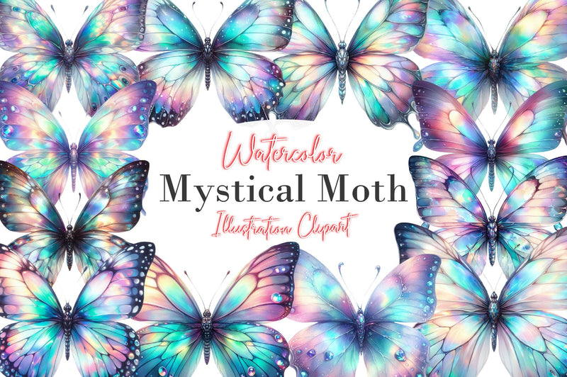 Mystical Moth Clipart Bundle - CraftNest - Digital Crafting and Art