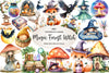 Cozy Magic Fairy Forest Witch Clipart Bundle 1